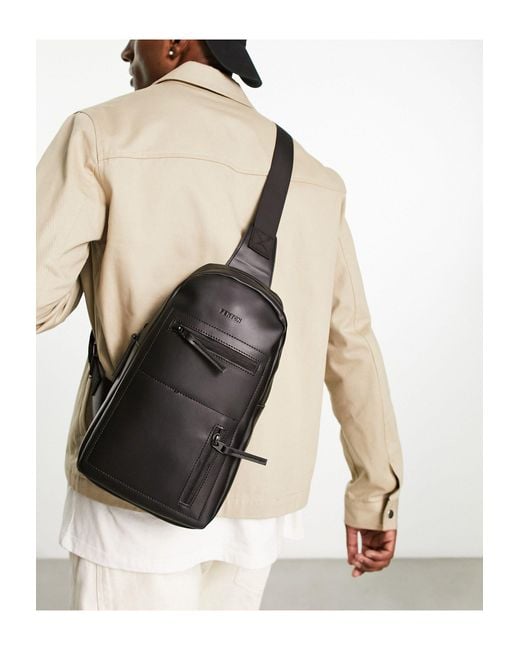 Fenton Natural Single Strap Mini Cross Body Bag for men