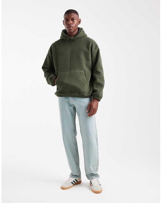 Felpa Con Cappuccio di Levi's in Green da Uomo