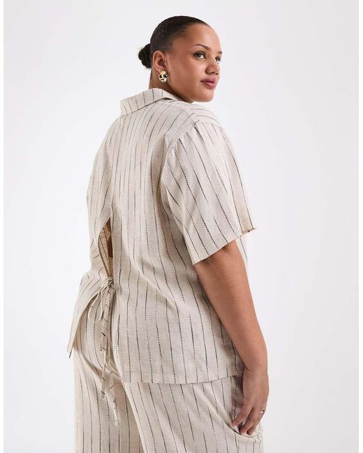 ASOS White Asos Design Curve Relaxed Shirt