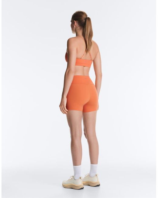 Oysho Orange Comfortlux High-rise 10cm Hot Pants