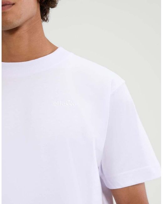 Ellesse White Acciano T-Shirt for men