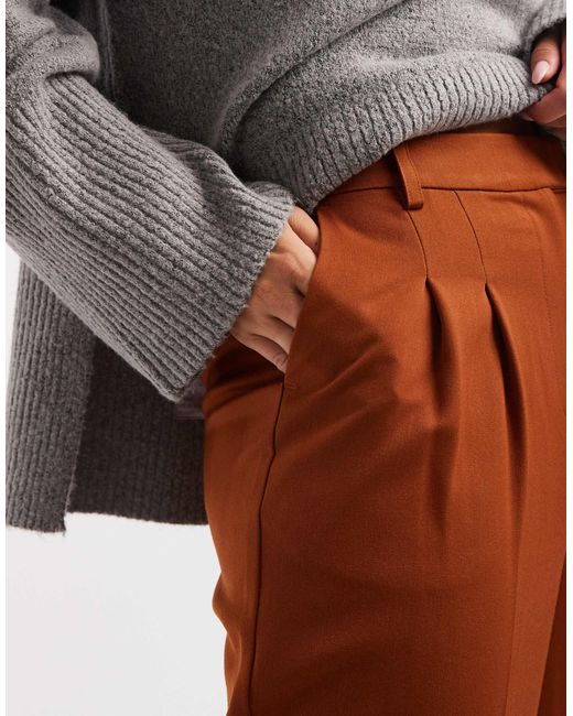 Pantalon ample - rouille New Look en coloris Brown