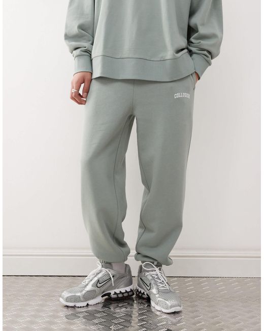 Collusion – varsity – jogginghose in White für Herren
