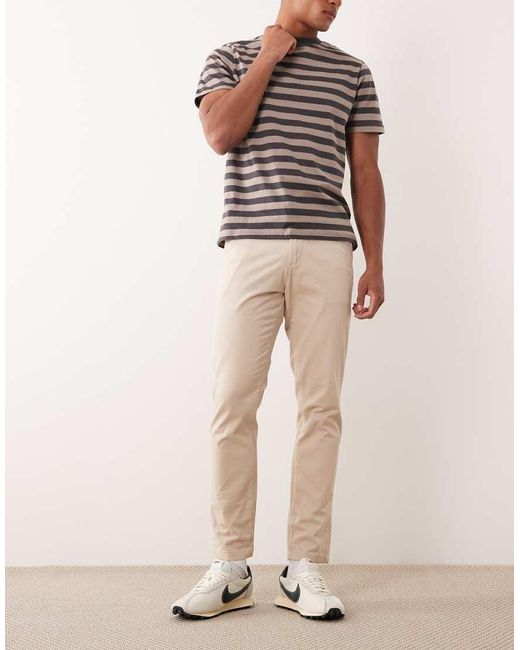 Jack & Jones White Intelligence Slim Fit Chino Trousers for men