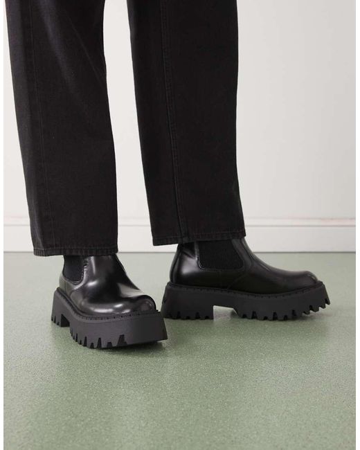 Buffalo Green Chelsea Boots for men