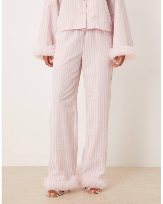 Sister Jane Pink Wonder Cotton Blend Tulle Trim Trouser Co-ord