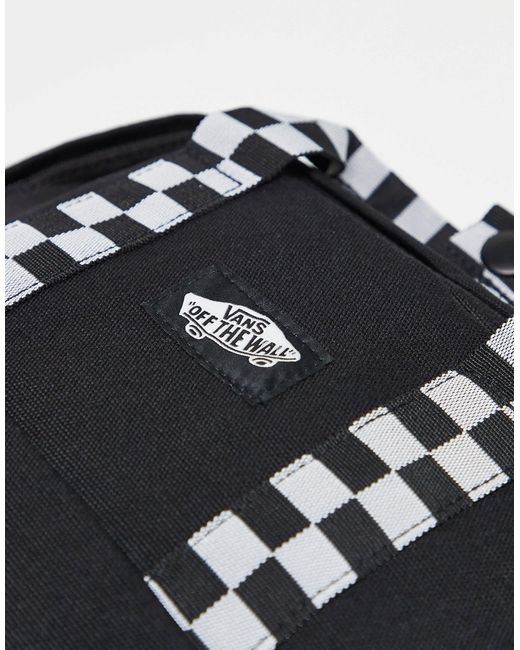 Mini sac à dos minimaliste - et blanc Vans en coloris Black