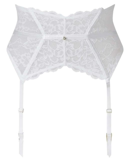 Ann Summers White Bridal Sexy Lace Waspie Suspender