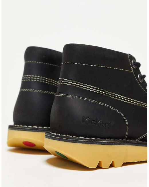 Kickers Black Hi Core Ankle Boots