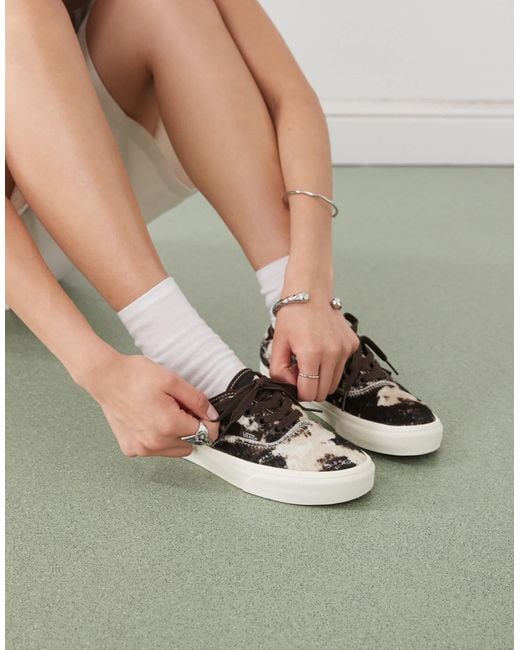 Vans Pink – authentic – sneaker mit kuhfleckenmuster