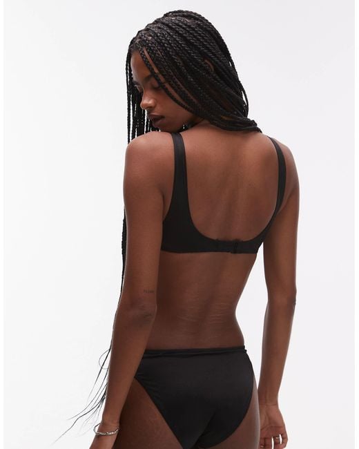 & Other Stories Black Triangle Bikini Top With Removeable Padding