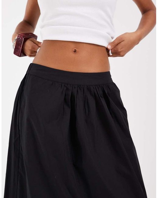 ASOS White Tiered Boho Maxi Skirt