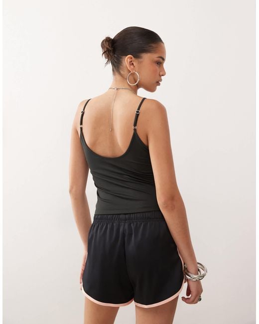 Collusion Black Deep V Cami