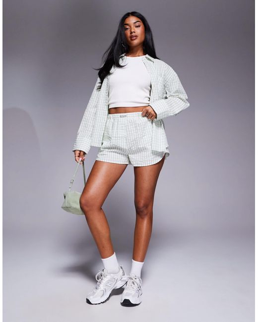 ASOS Gray Weekend collective – gewebte hemdbluse