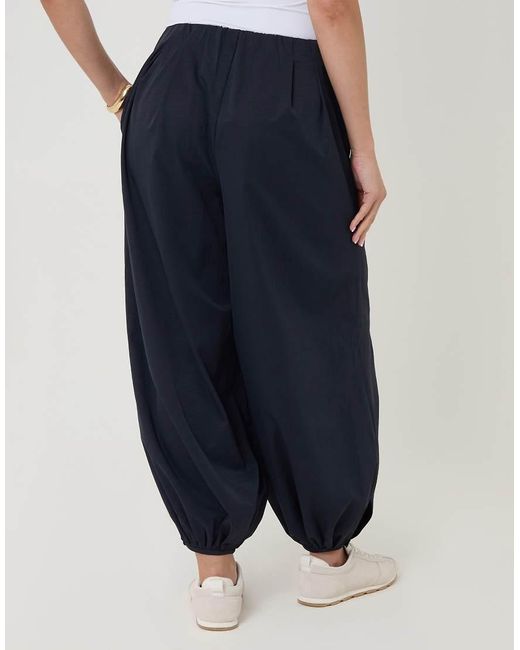 Threadbare Blue Balloon Trousers With Pockets