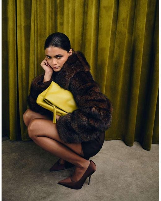 ASOS Yellow Elongated Clutch Bag