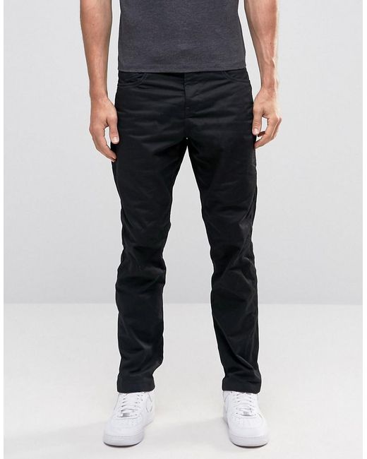 Jack & Jones Denim Intelligence Anti Fit Jeans With Engineered Detail In  Coated Black for Men | Lyst Canada