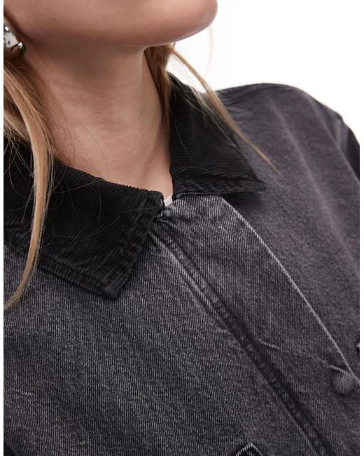 ARKET Black Canvas Barn Jacket