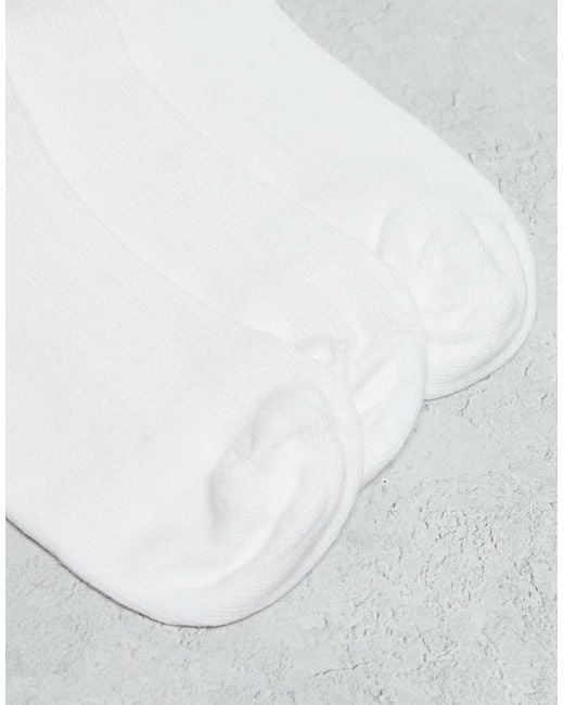 ASOS White 3 Pack Frill Edge Ankle Socks