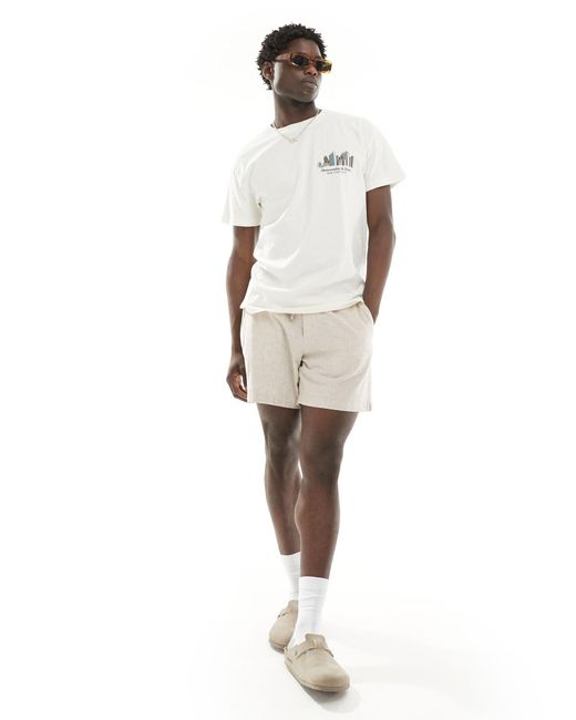 T-shirt décontracté à imprimé new york city au dos Abercrombie & Fitch pour homme en coloris White