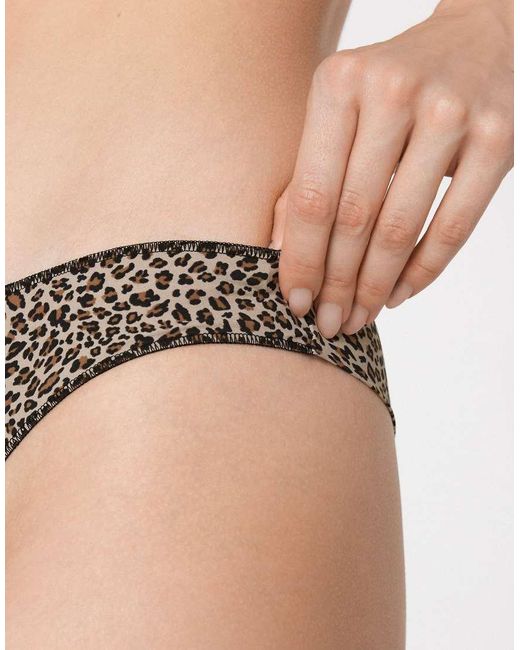 Tezenis Natural Printed Microfibre Brazilian Briefs