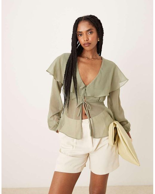 Glamorous Boho Blouse in het Natural
