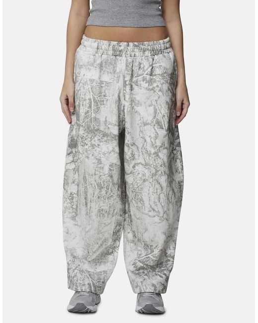 Good For Nothing Gray Baggy Camo Jogger With Embroidered Logo