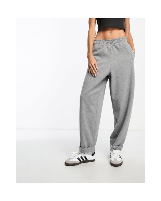 ASOS Gray Scuba Turn Back Hem jogger