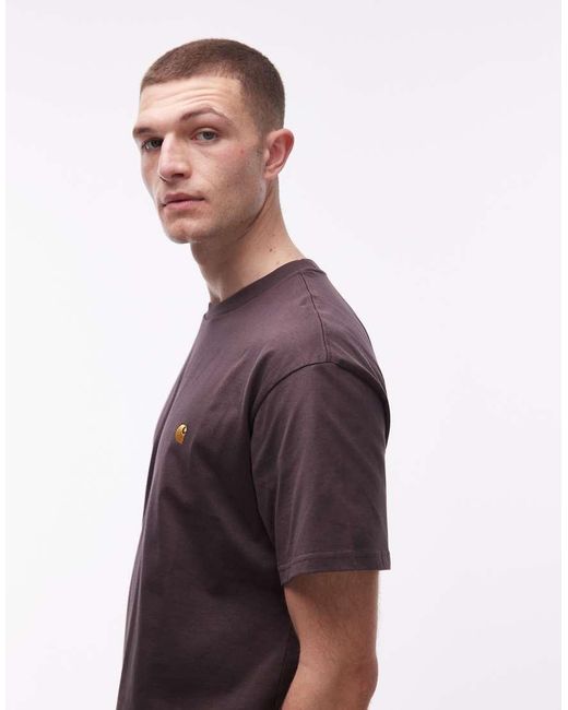 Carhartt Purple American Script T-Shirt for men