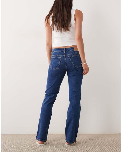 Cotton On Blue Mid Rise Stovepipe Jeans