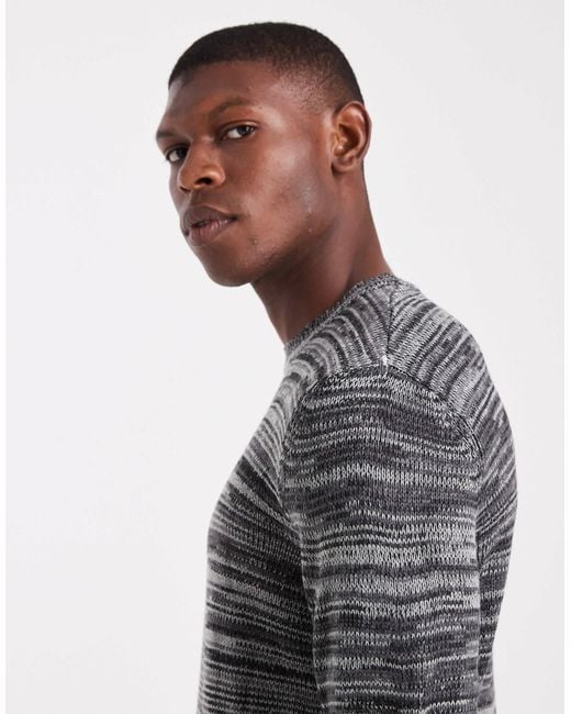 Only & Sons – gestreifter strickpullover in Blue für Herren