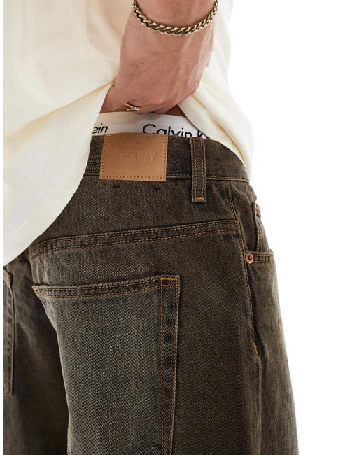 Weekday – sphere – locker geschnittene jeans in White für Herren