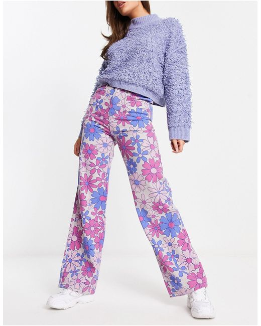 Bailey Rose Purple Relaxed Jeans