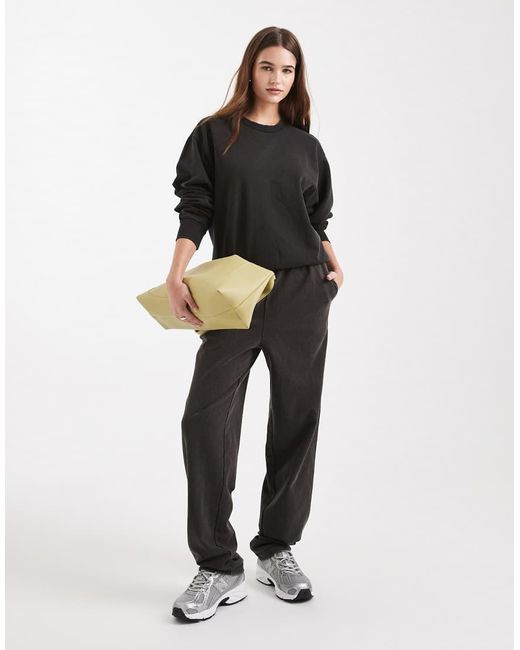 Pieces Black Oversized Sweatshirt