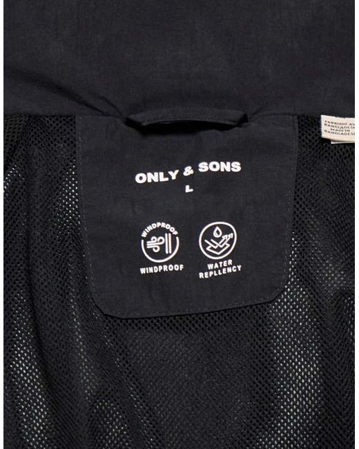 Only & Sons Blue Jacket for men