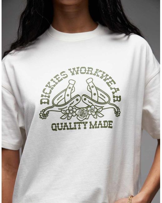 Dickies White Bettsville Baby Tee