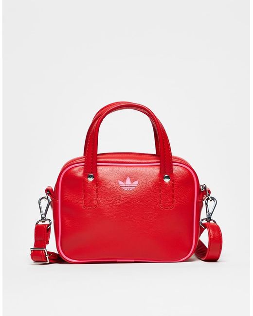 Adidas Originals Red Adicolor Cross Body Bag