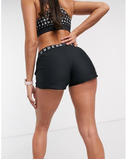 Under Armour Black Training Play Up 3.0 Shorts