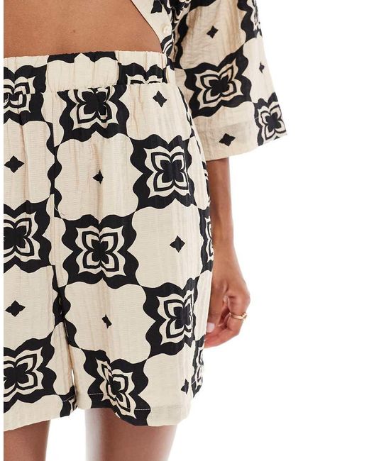 Object White Loose Shorts Co-Ord