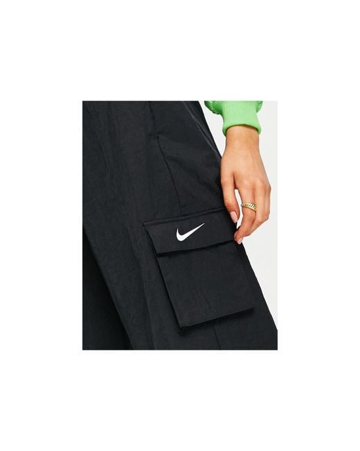 Nike Black Mini Swoosh Cargo Pants