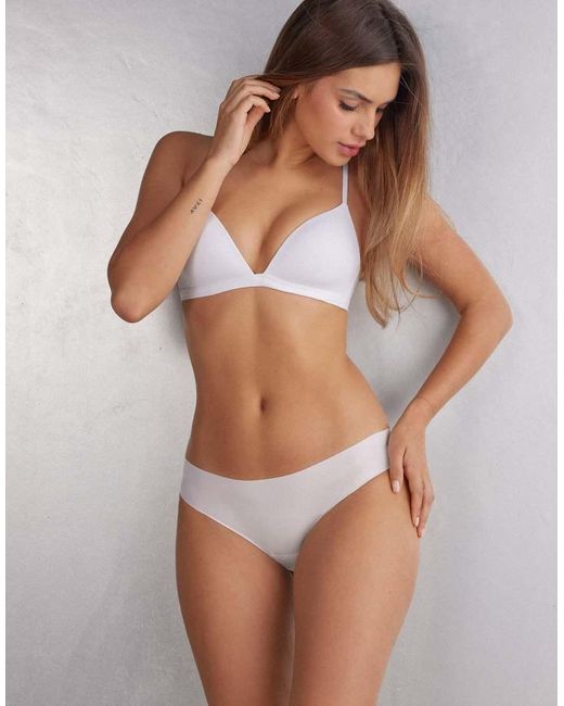 Intimissimi White Seamless Microfibre Snug-Fit Panties