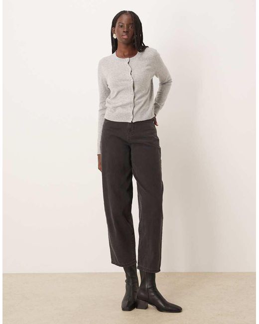 Mango Gray Lightweight Cardigan