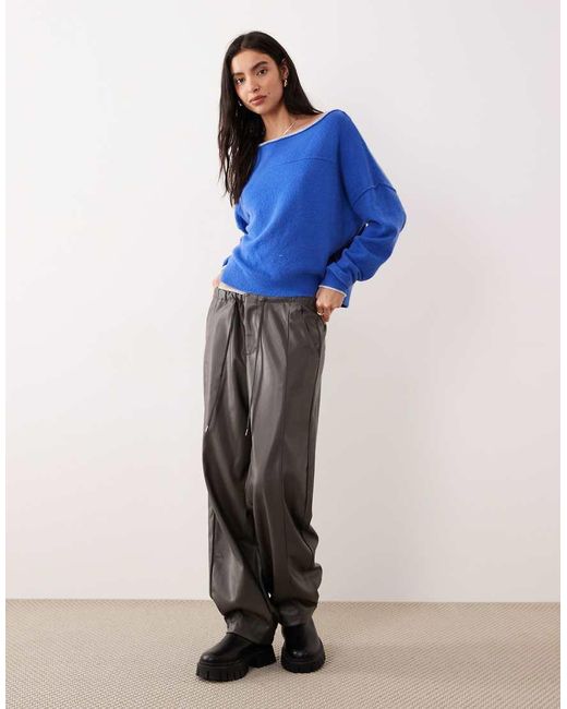 Free People Blue See Me Pullover