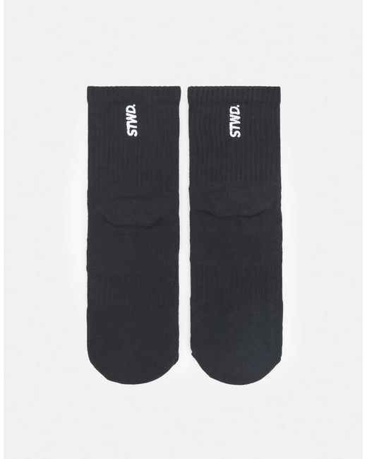 Pull&Bear Black Pack Of 3 Pairs Of Stwd Socks for men