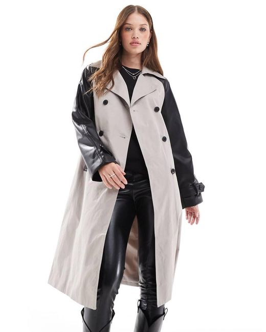 New Look Natural Pu Sleeve Mac