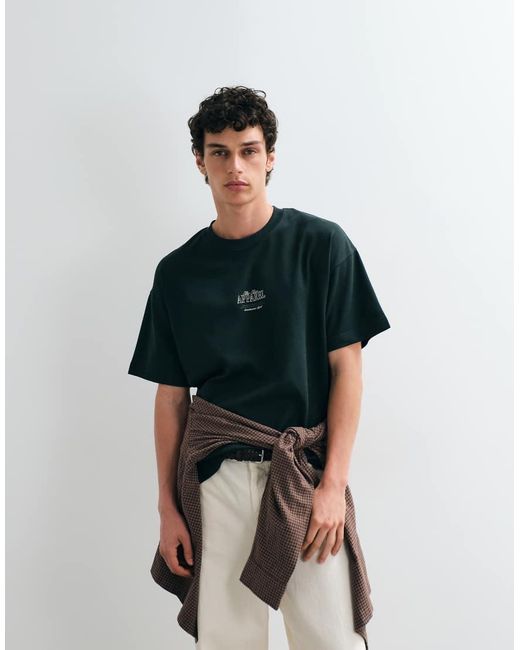 Jack & Jones Multicolor Oversized Backprint Script T-shirt for men