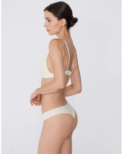 Tezenis White Laser Cut Brazilian Briefs