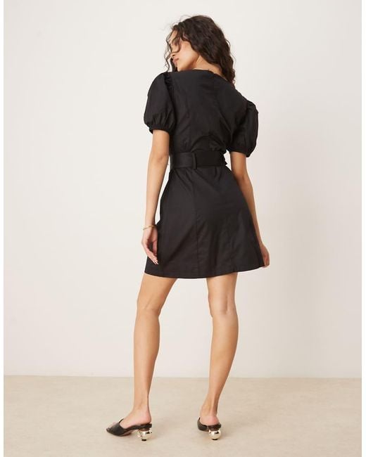 Glamorous Black Square Neck Mini Dress