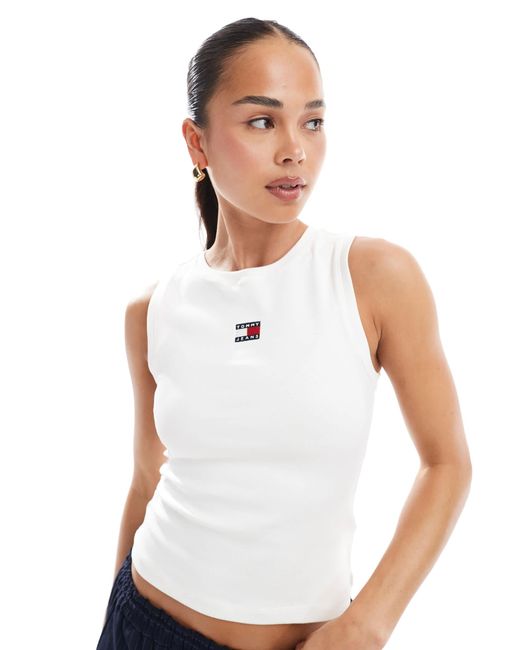 Tommy Hilfiger White – slim fit tanktop