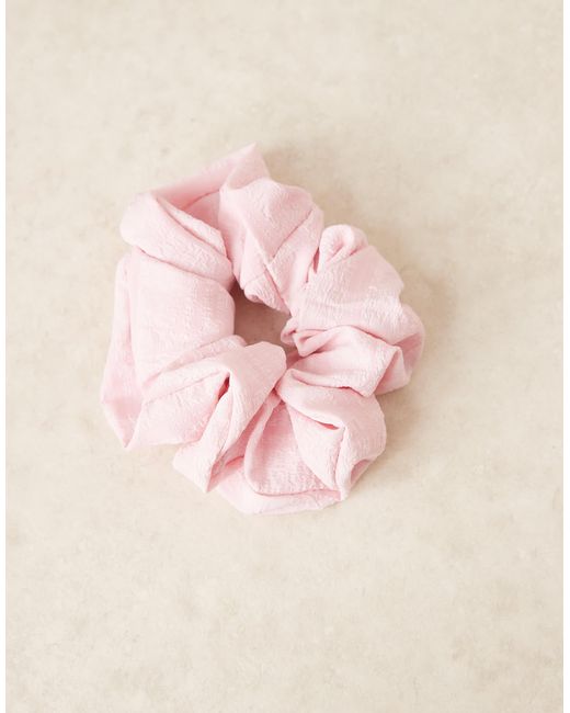 ASOS Blue Scrunchie With Crushed Fabric